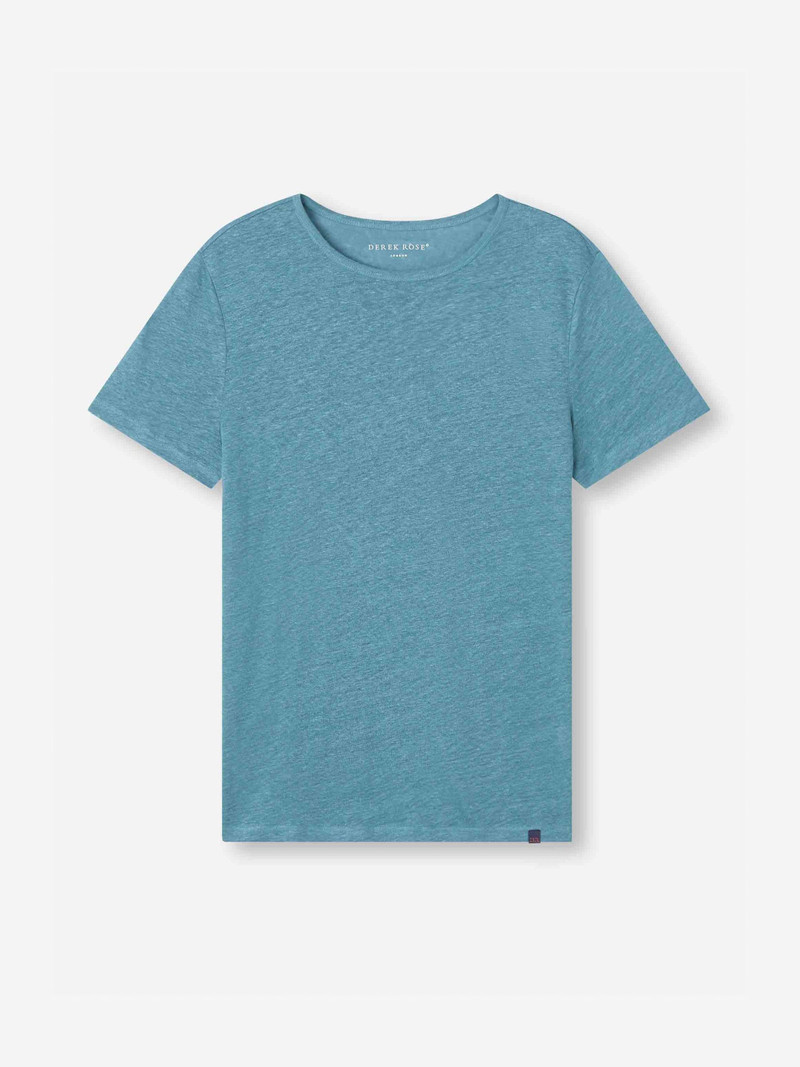 Derek Rose Men's T-Shirt Jordan Linen Steel Blue outlook