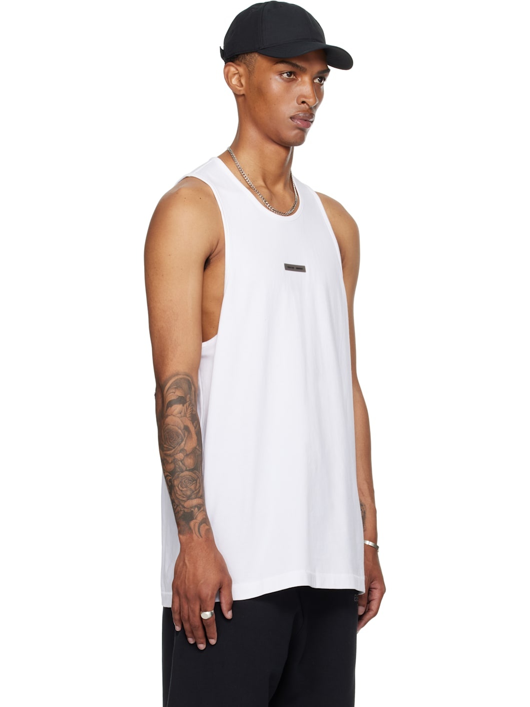 White Vintage Fit Tank Top - 2
