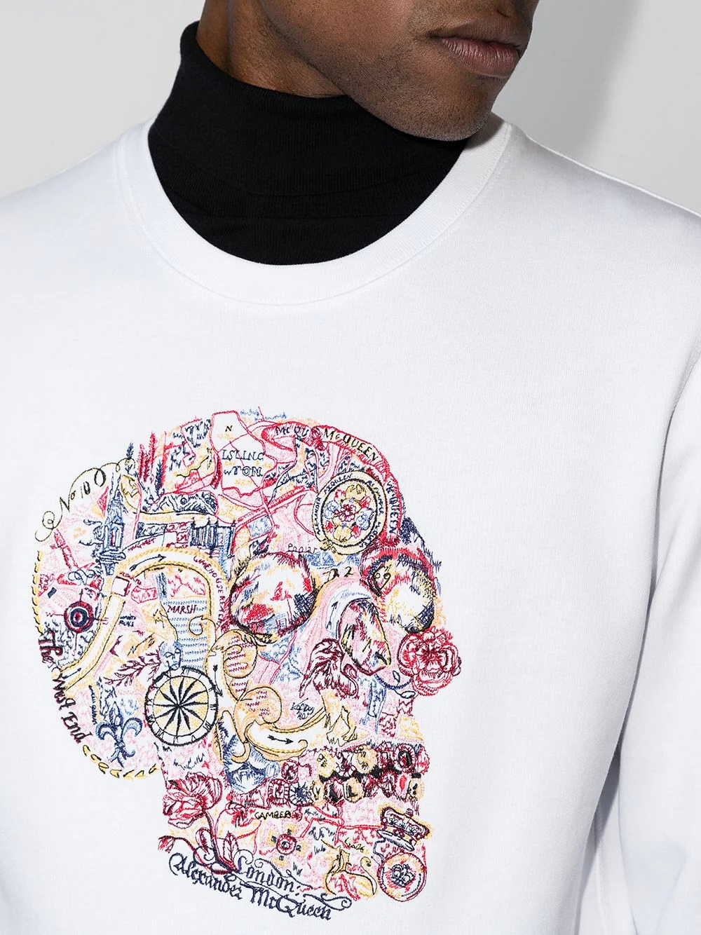 London Skull crew-neck T-shirt - 4