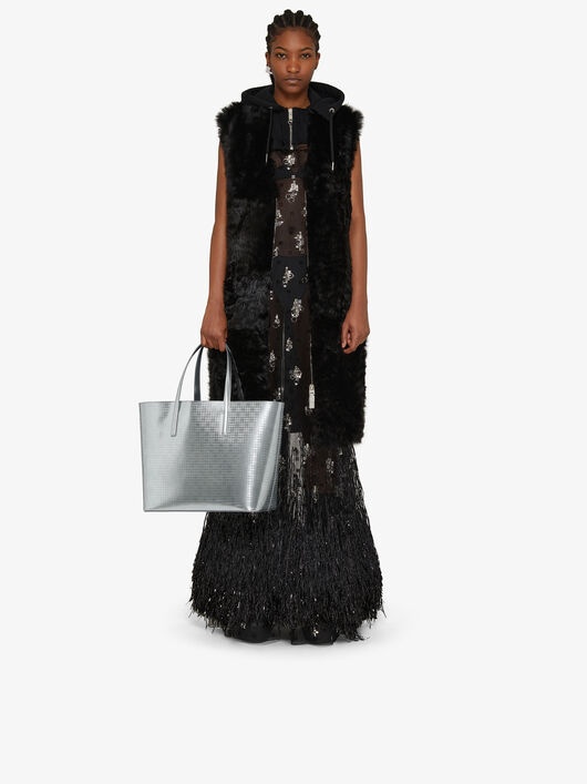 WING SHOPPING BAG IN 4G METALLIZED LEATHER - 2