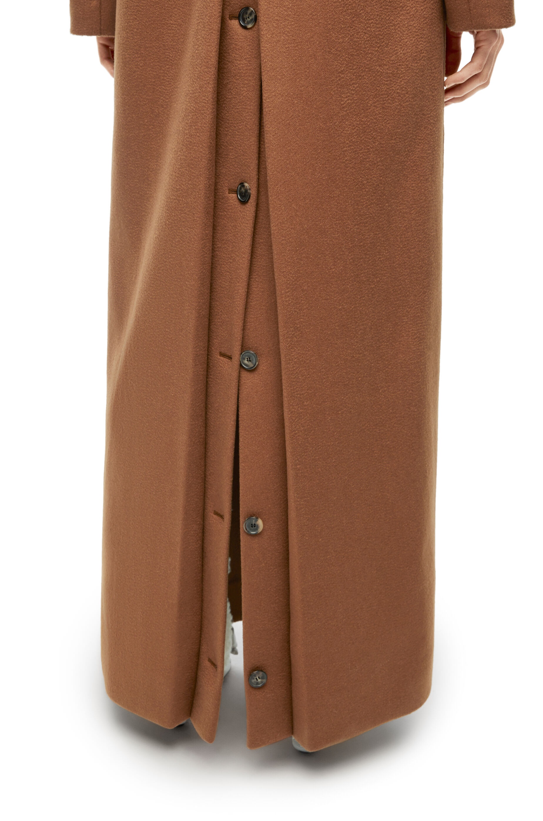Hooded coat in cashmere - 5