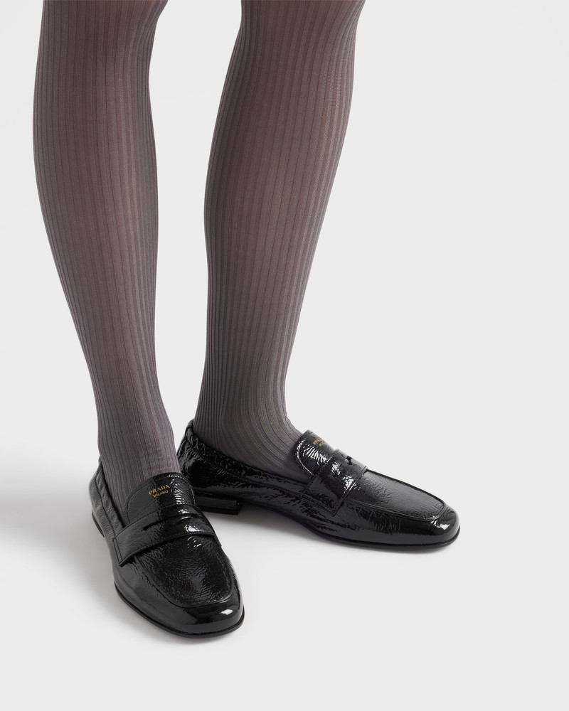 Shuffle patent leather loafers 8