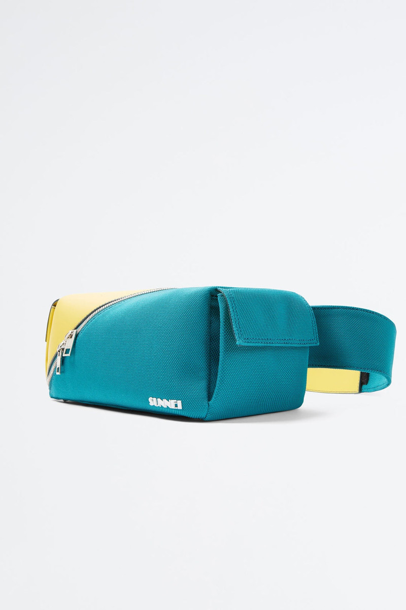 SUNNEI BLUE & YELLOW CROSSBODY LABAULETTO BAG outlook