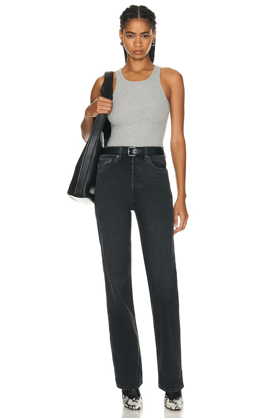 High Neck Fitted Tank Top - 4