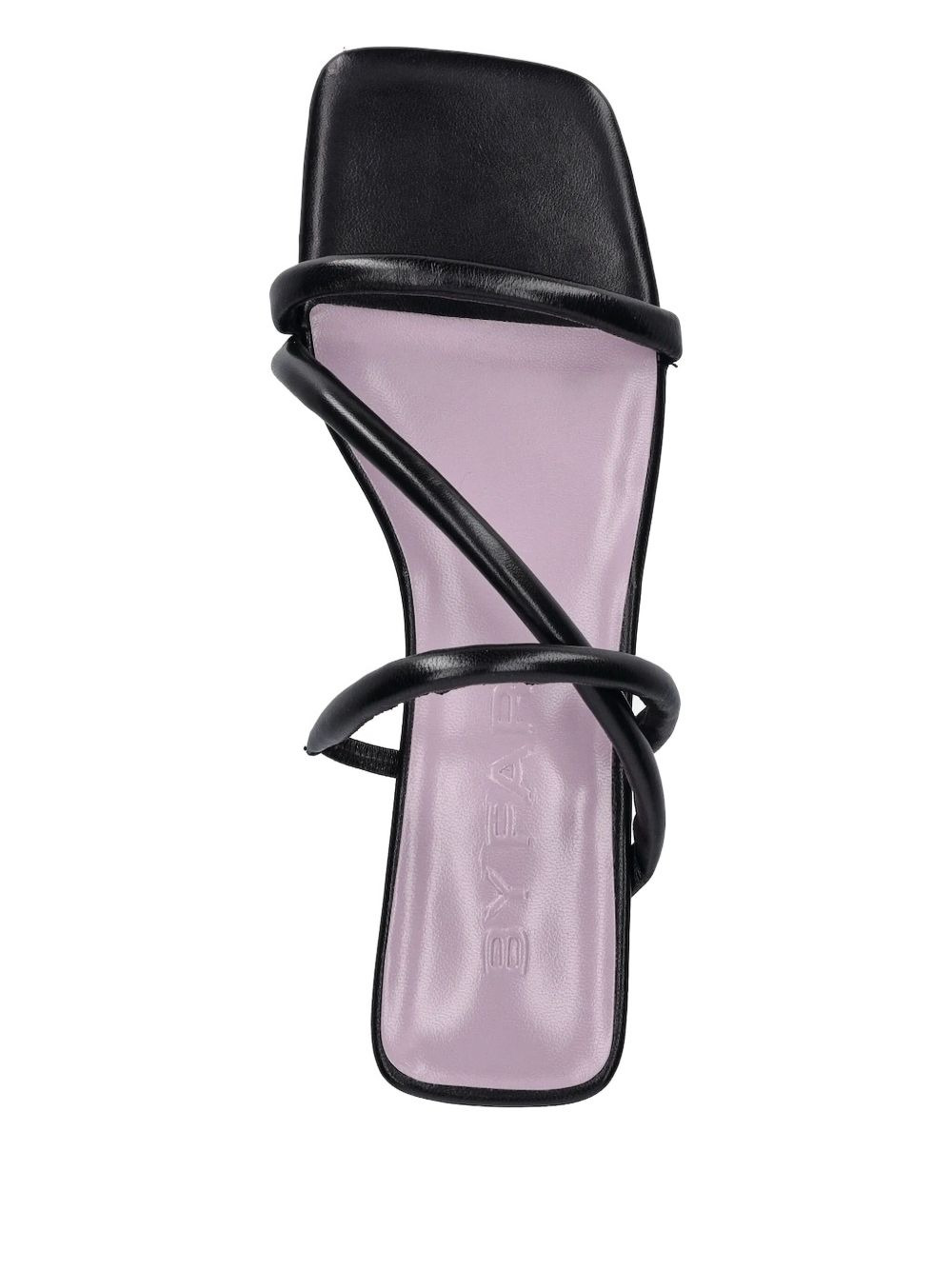 35mm leather-wrapped kitten-heel slides - 3