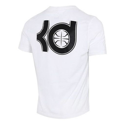 Nike Nike Dri-FIT KD Durant Printing Sports Round Neck Basketball Short Sleeve White DD0776-100 outlook
