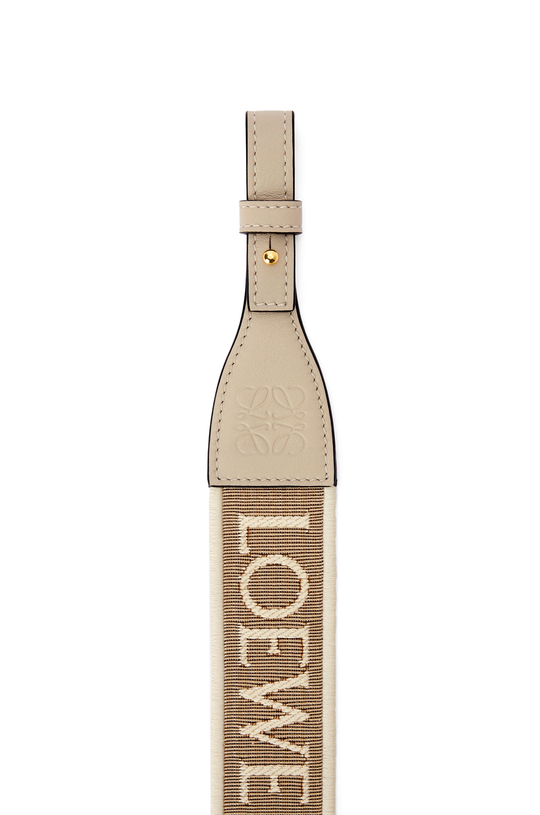 Anagram loop strap in jacquard and calfskin - 2