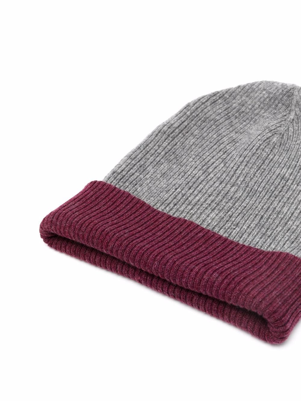 ribbed knit beanie - 2