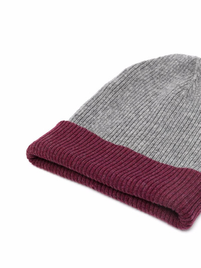 Brunello Cucinelli ribbed knit beanie outlook