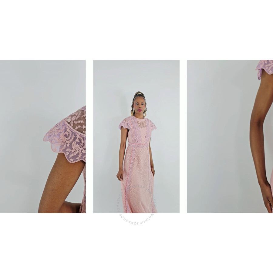 Burberry Embroidered Floral Lace Tulle Dress - 3