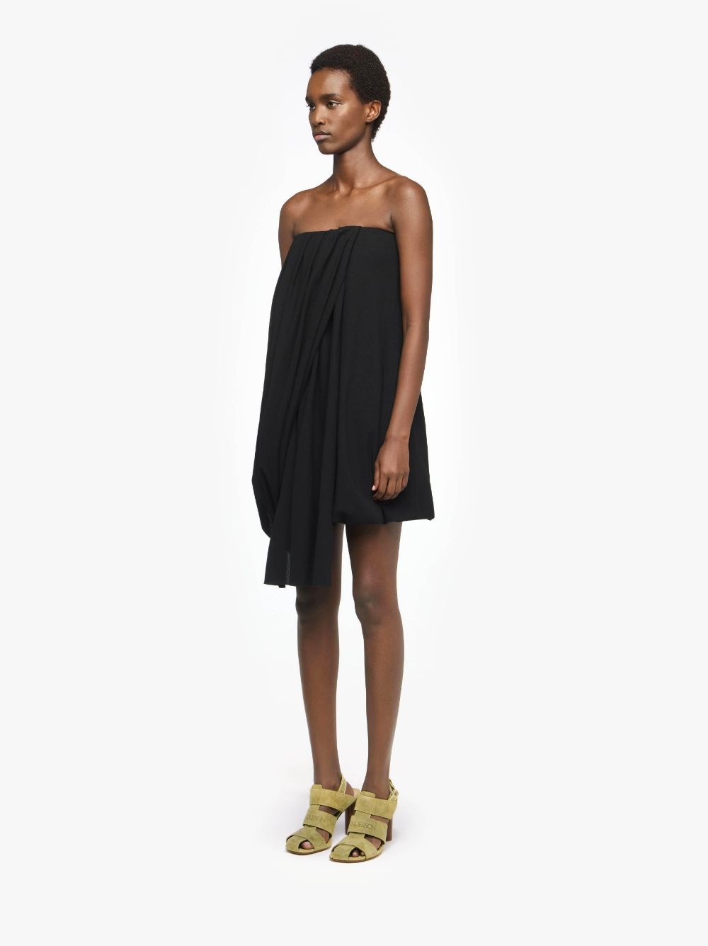 DRAPED BUSTIER DRESS - 4