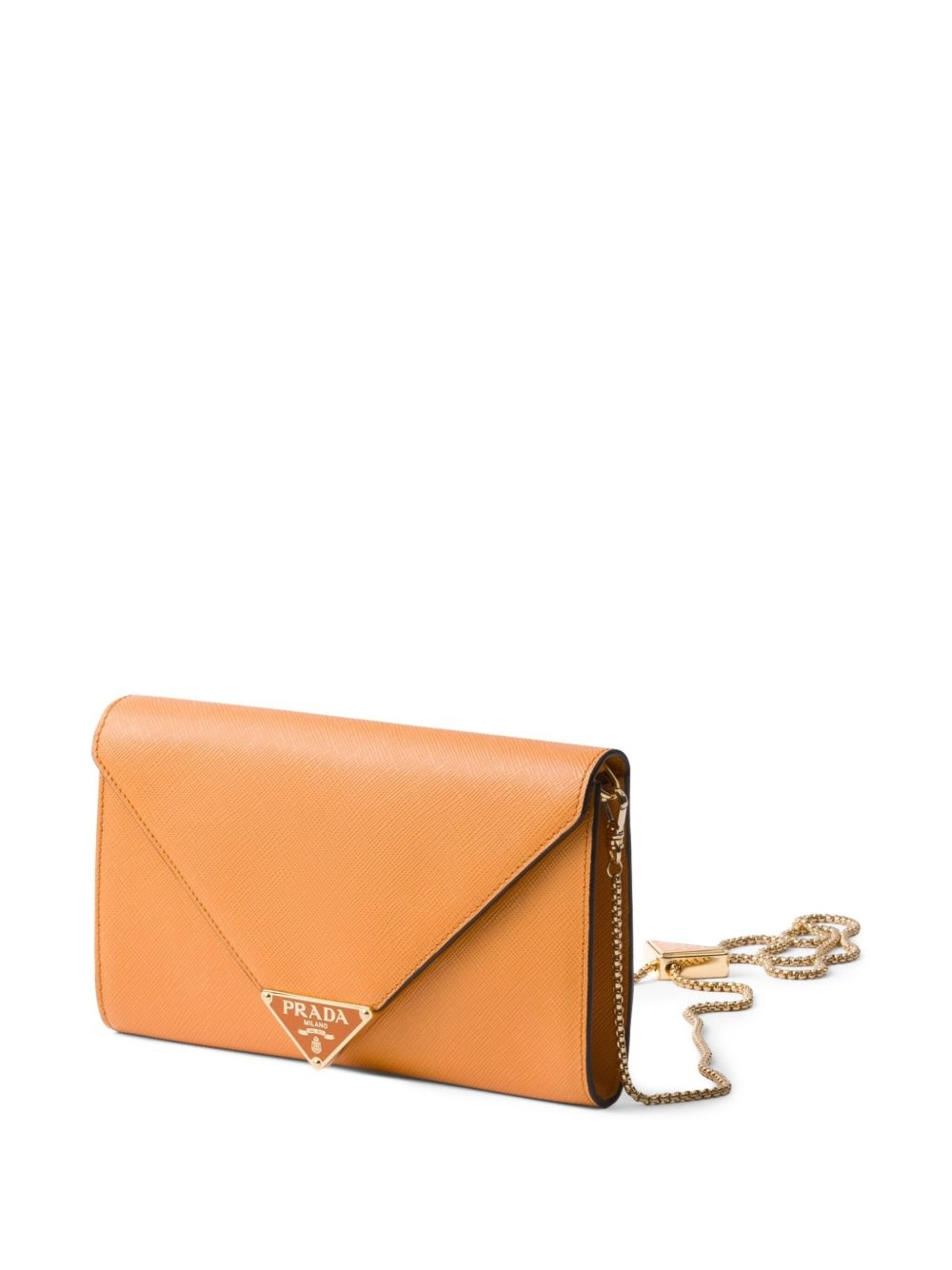 mini Saffiano leather clutch bag - 3