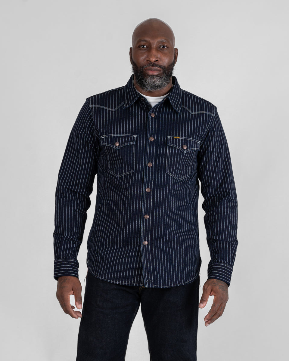 IHSH-227-IND 12oz Wabash CPO Shirt - Indigo - 2