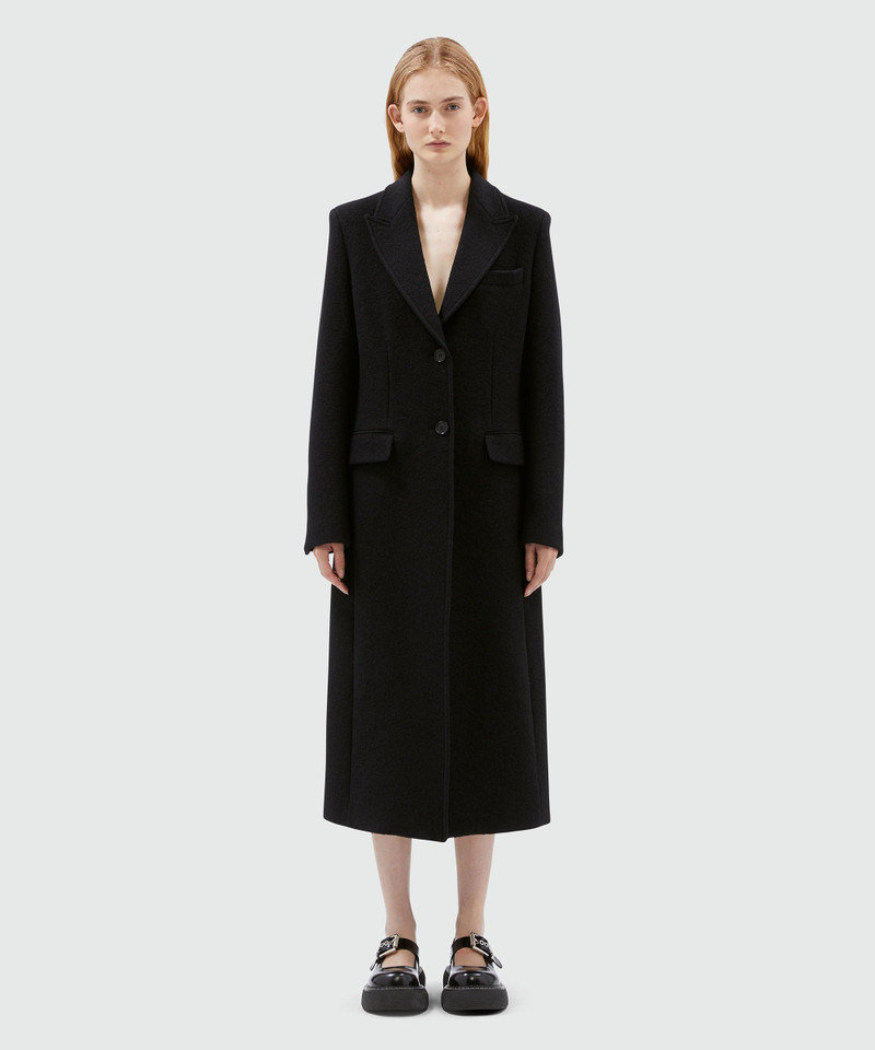 MSGM Black MSGM tailored single-breasted coat  in wool outlook