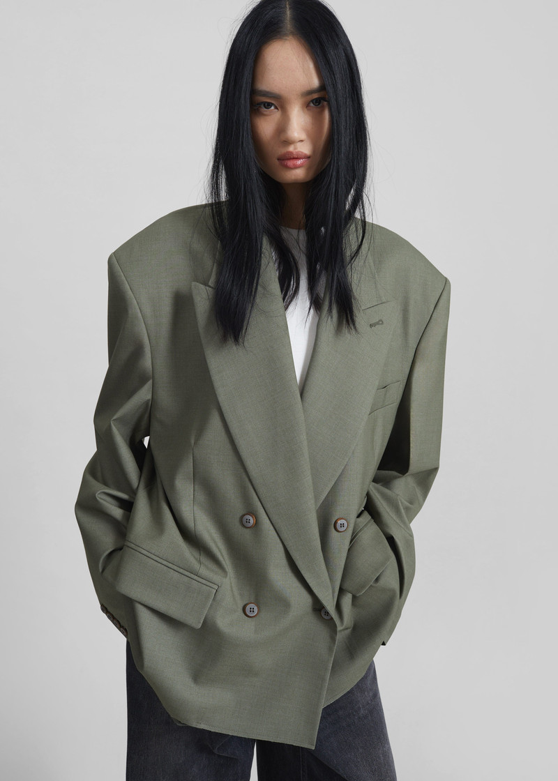 Valter Oversized Blazer - Pale Olive 8