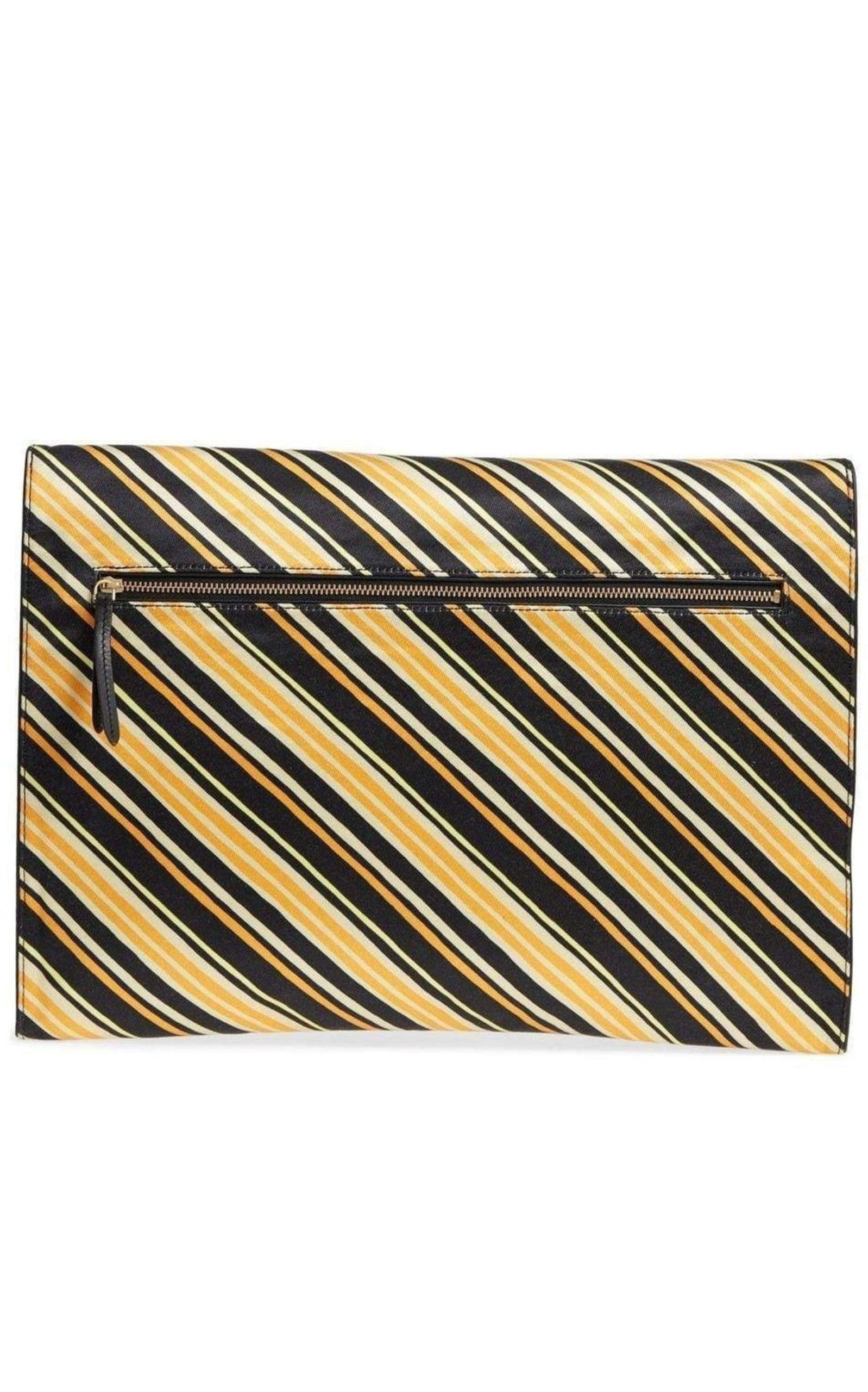 Stripe Large Envelope Clutch - 3