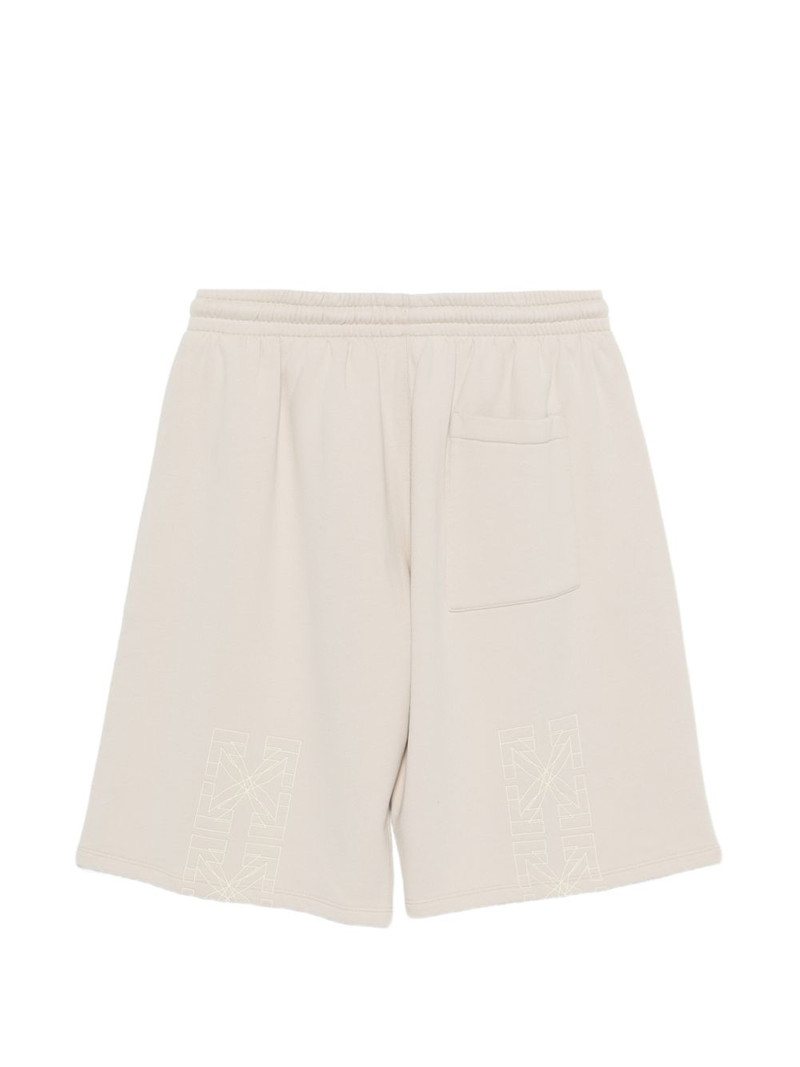 Off-White logo-print drawstring shorts outlook