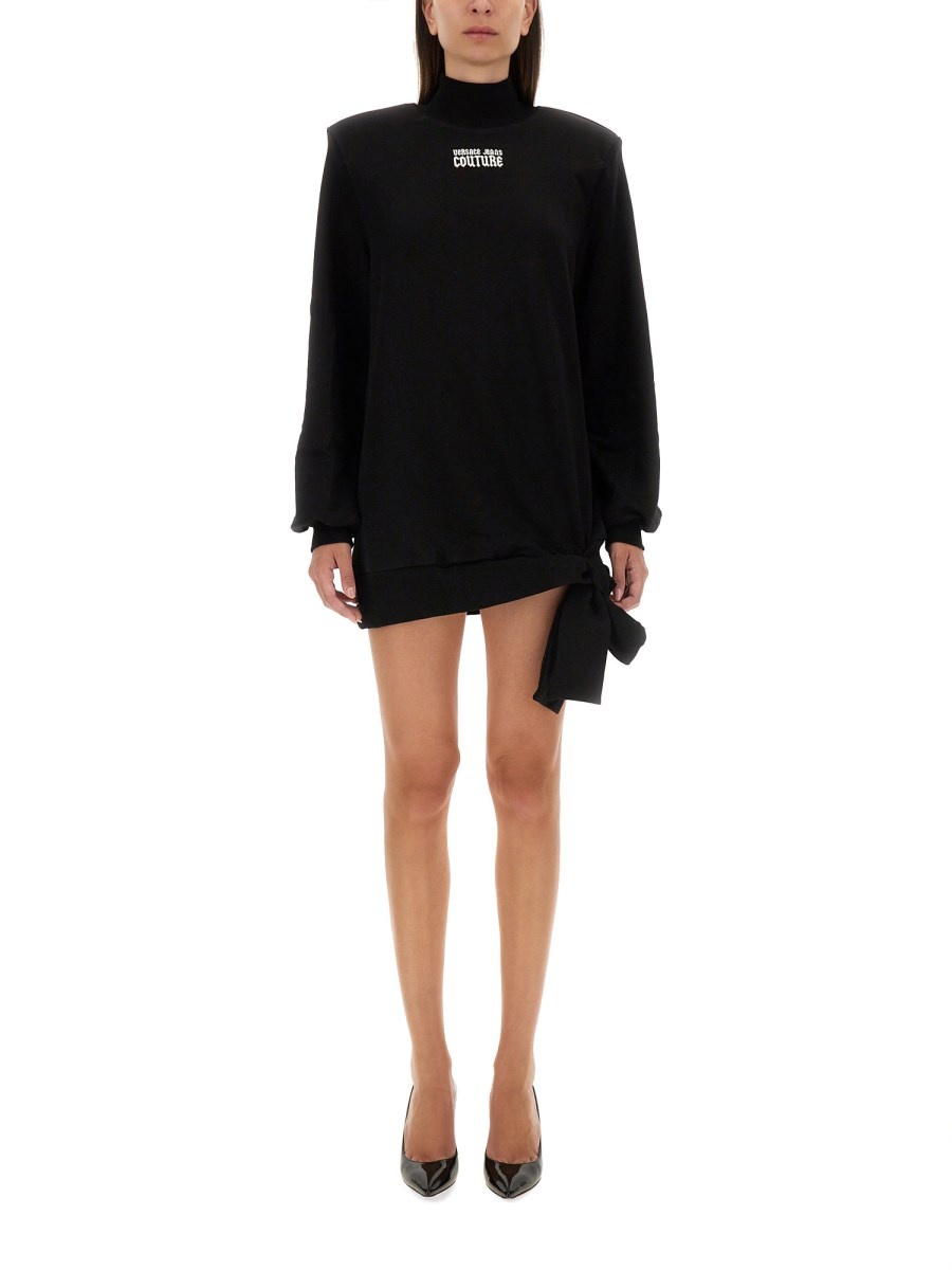 SWEATSHIRT DRESS WITH LOGO - 1