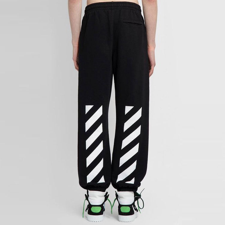 Men's Off-White SS22 Solid Color Casual Pants/Trousers Black OMCH029C99FLE0021001 - 6