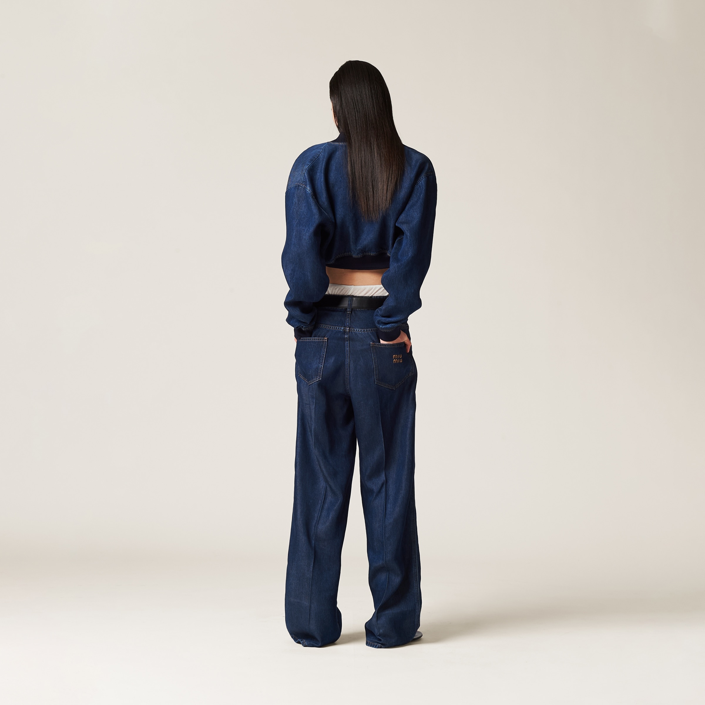 Denim blouson jacket - 3