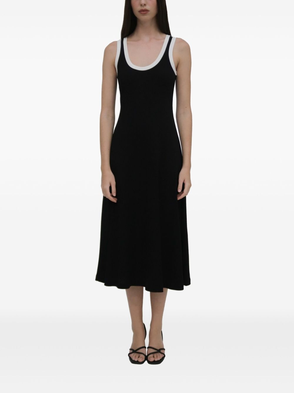 scoop-neck midi dress - 2