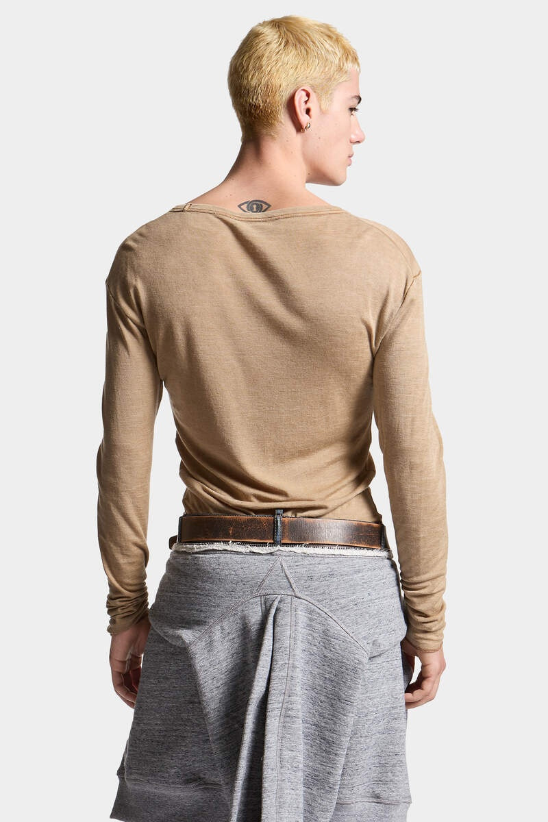 DSQ2 MARBLE DYED CHOKE FIT T-SHIRT 4