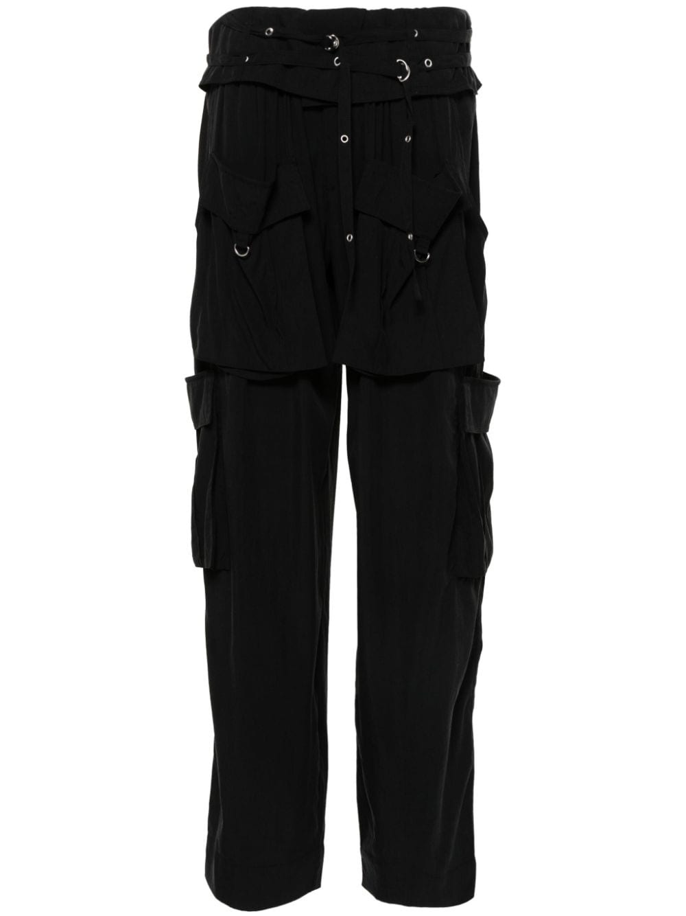 Hadja eyelet-detail trousers - 1