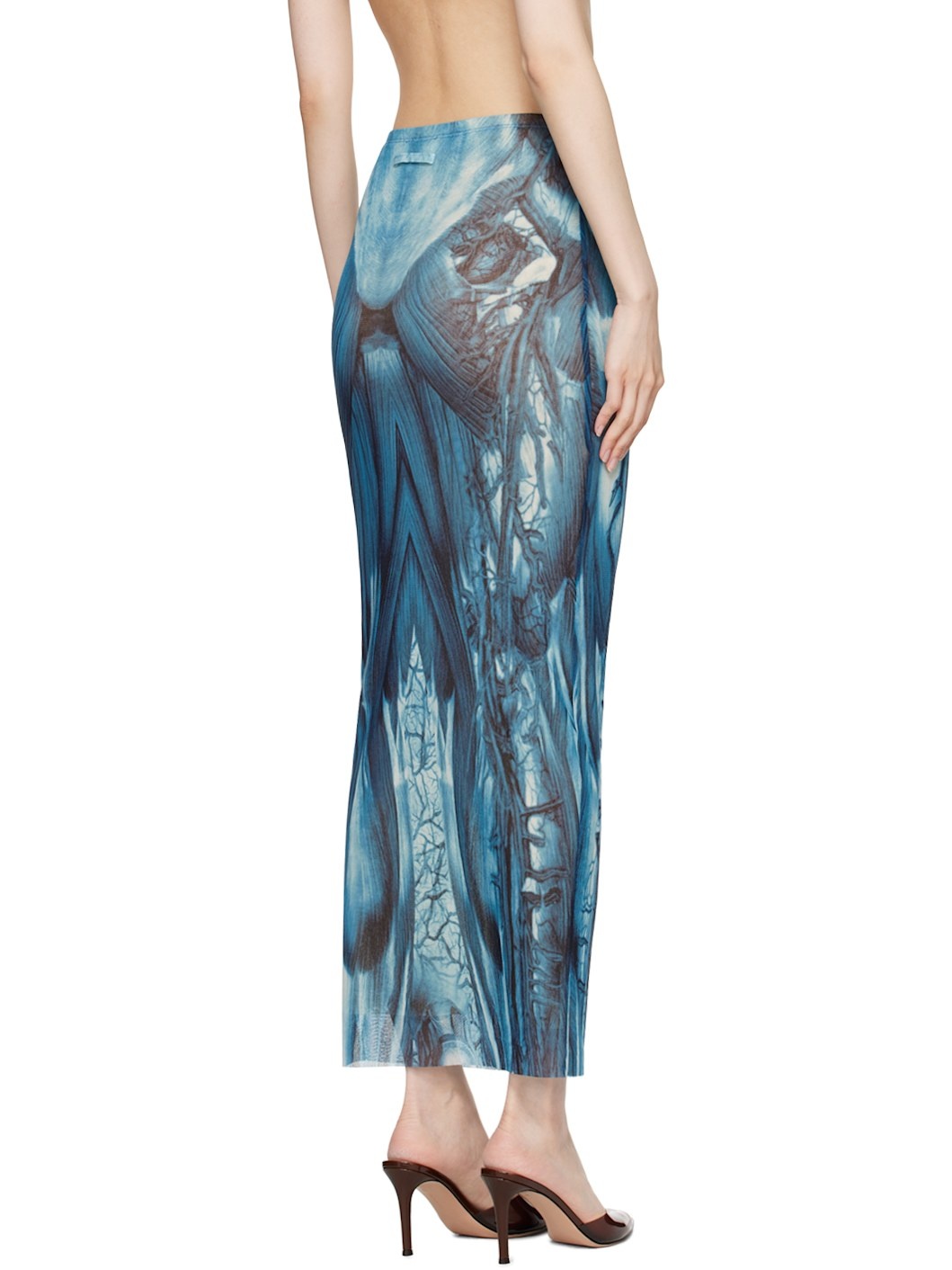 Blue 'The Écorché' Maxi Skirt - 3