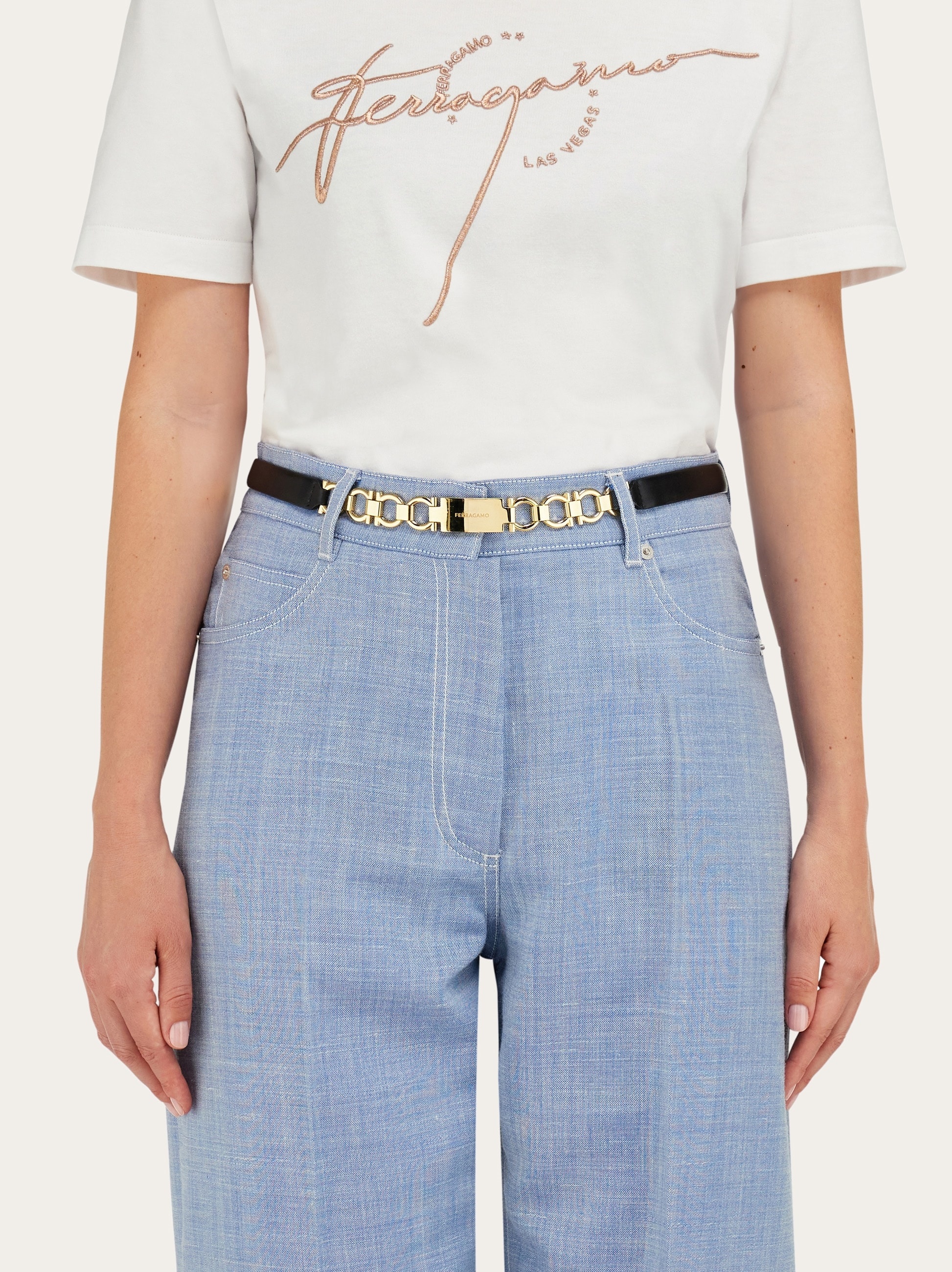 Extendable Gancini bijoux belt - 4