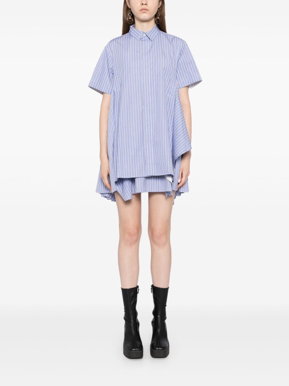 striped shirt dress - 2