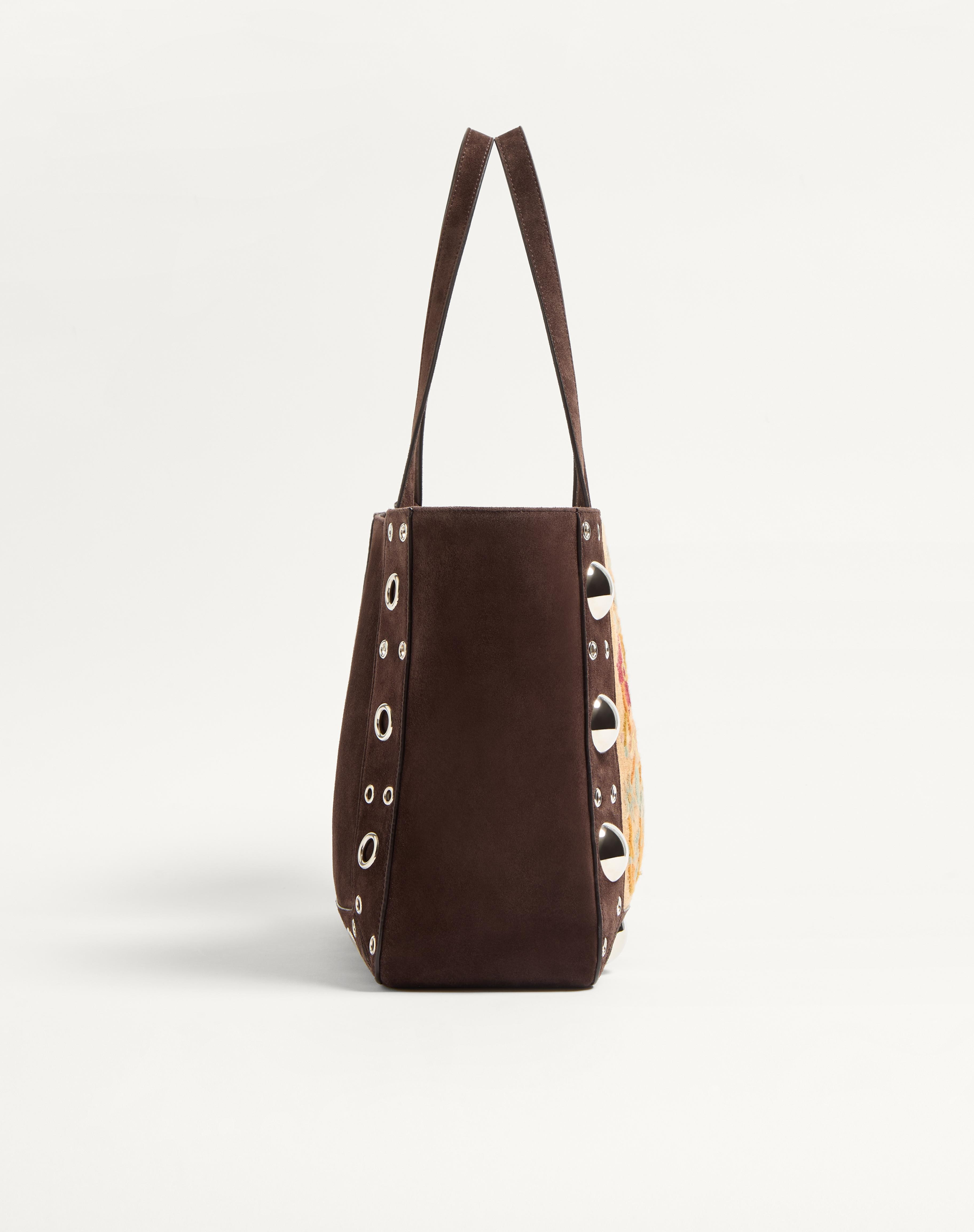 VALENTINO GARAVANI NELLCÔTE MEDIUM EMBROIDERED SHOPPING BAG - 4