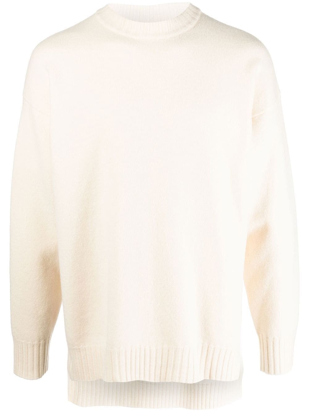 drop-shoulder wool jumper - 1