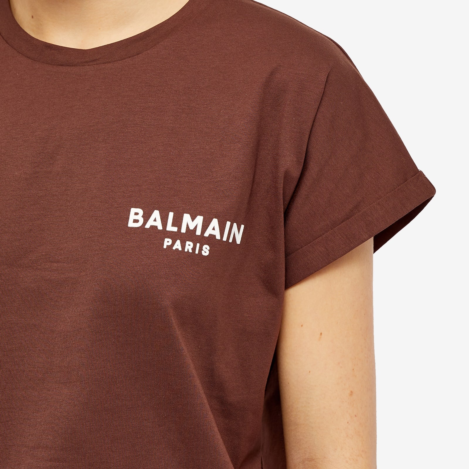 Balmain Flock Detail Tee - 5