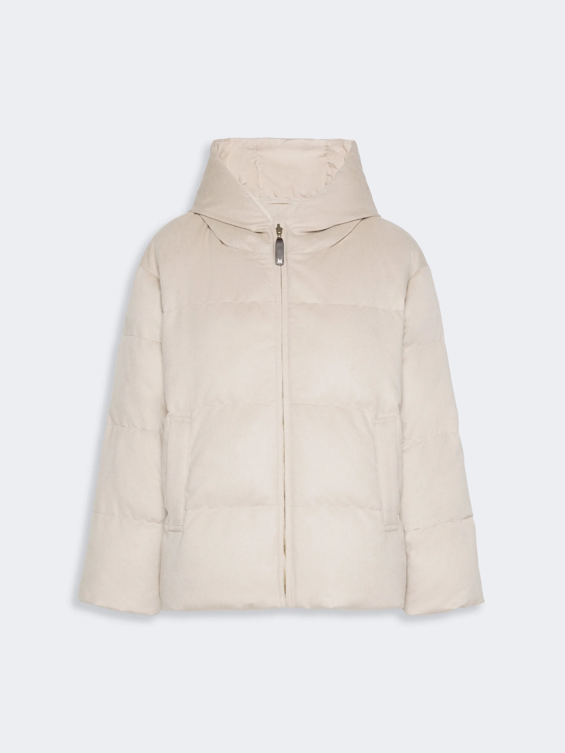 DAMA Reversible camel puffer jacket - ALBINO - 1