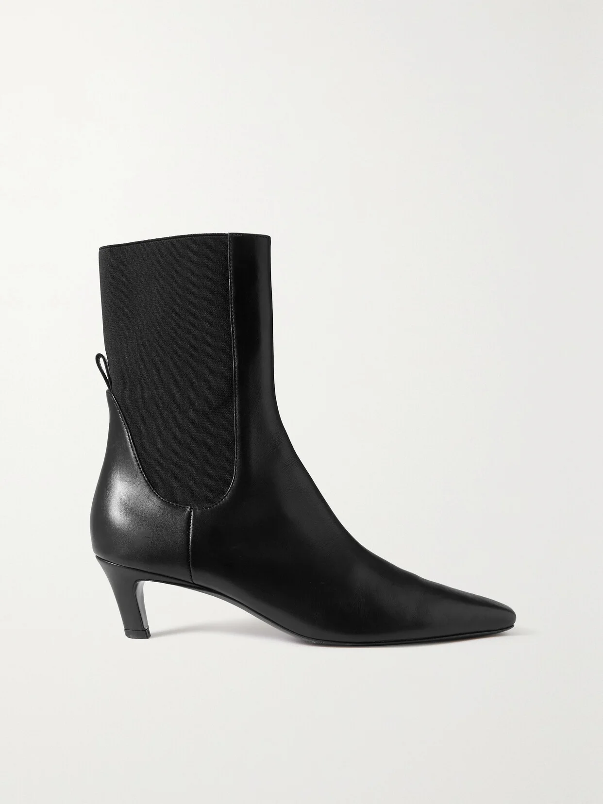 The Mid Heel Leather Chelsea Boots - 1