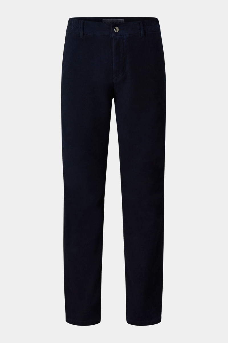 Carlo Velvet chinos in Navy blue 1