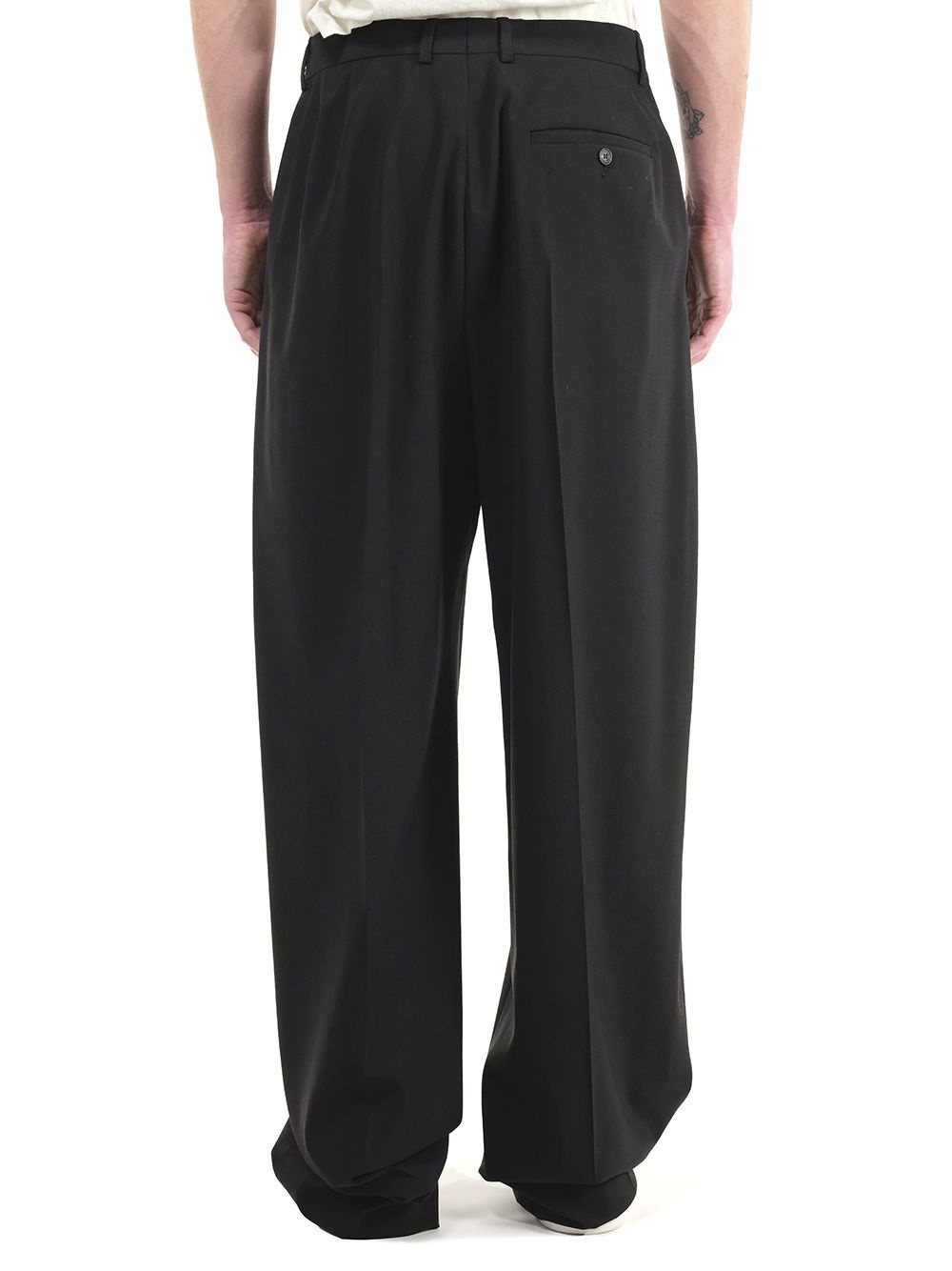 Black Tailored Trousers Black - 4