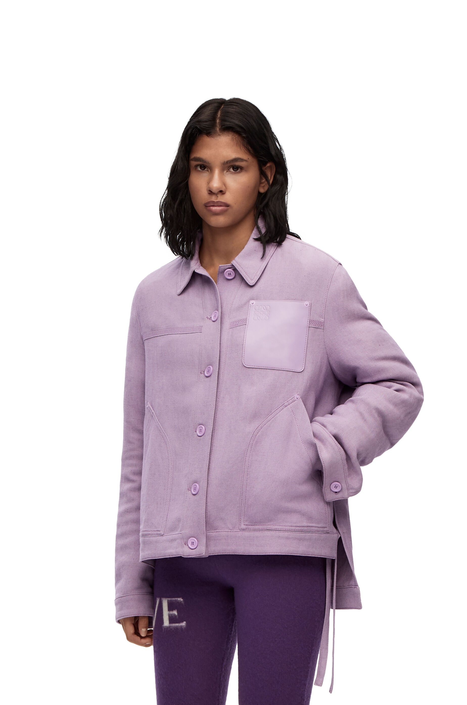 Workwear jacket in linen blend - 3