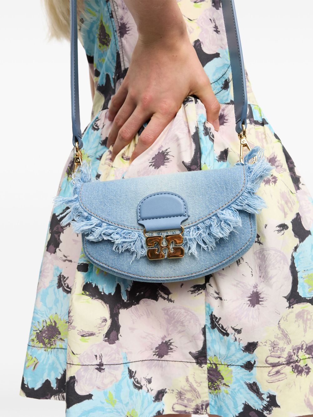 denim cross body bag - 2