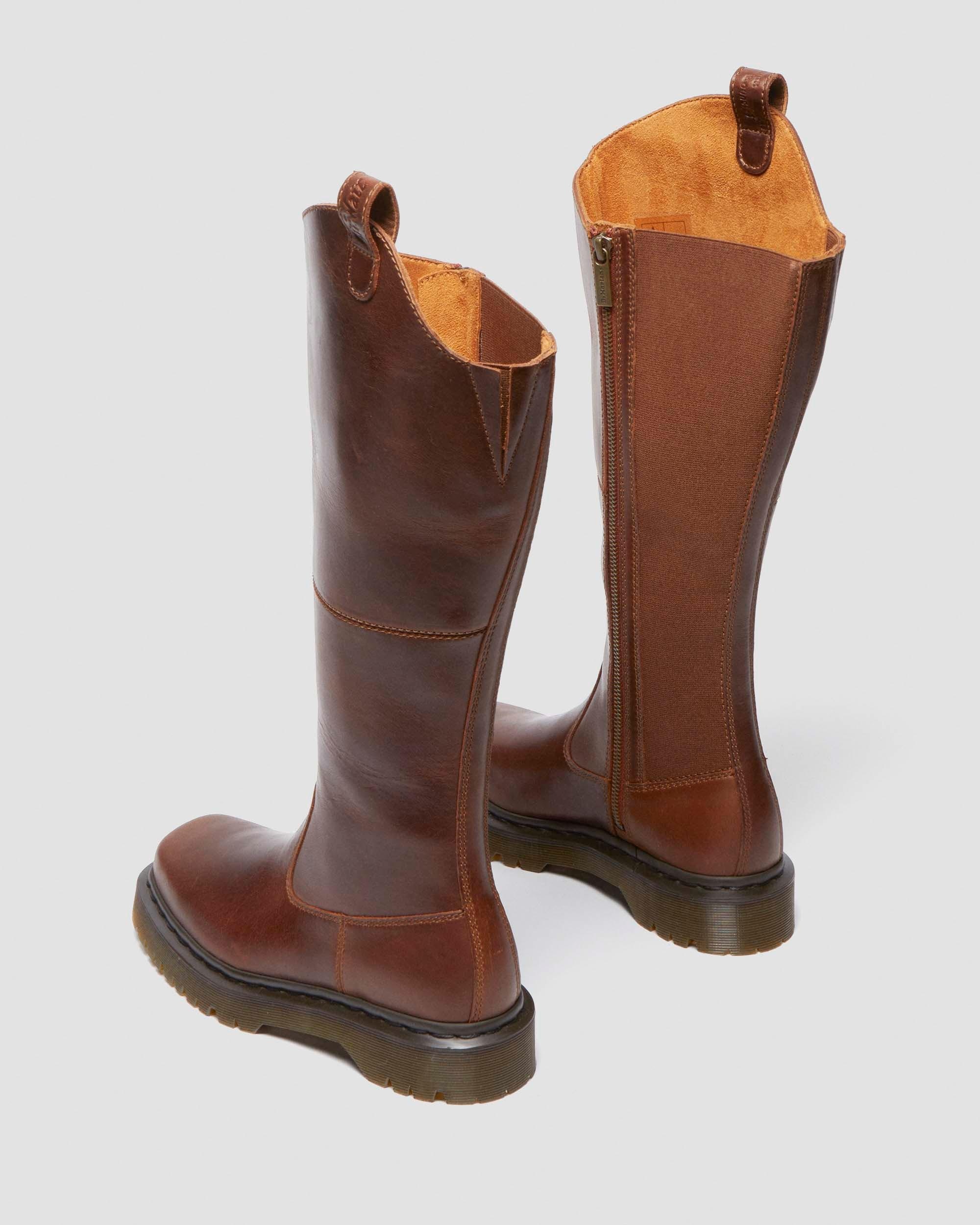 Amaayah Knee High Leather Boots - 9