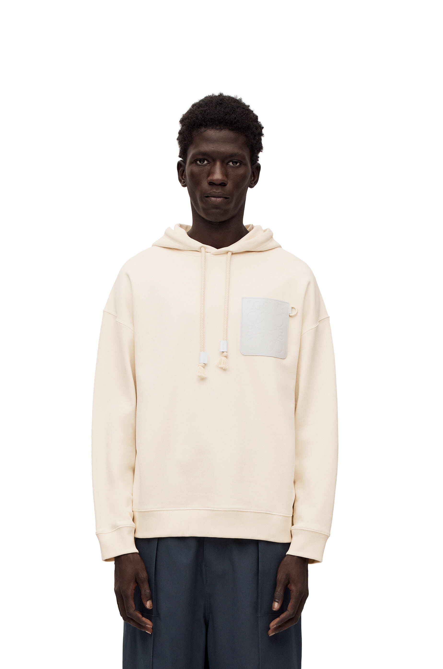 Relaxed fit hoodie in cotton - 3