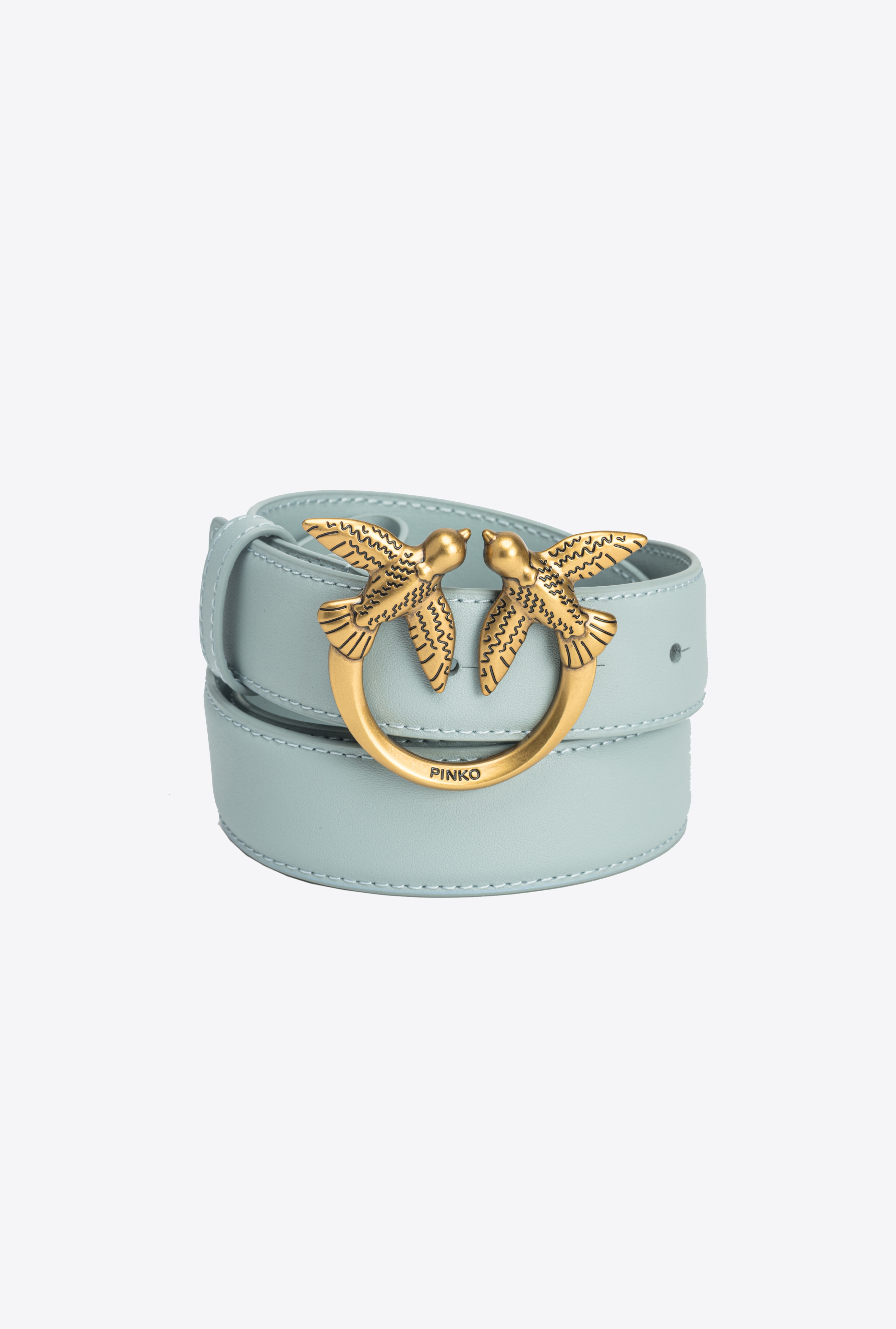 LOVE BIRDS LEATHER BELT 3CM - 5