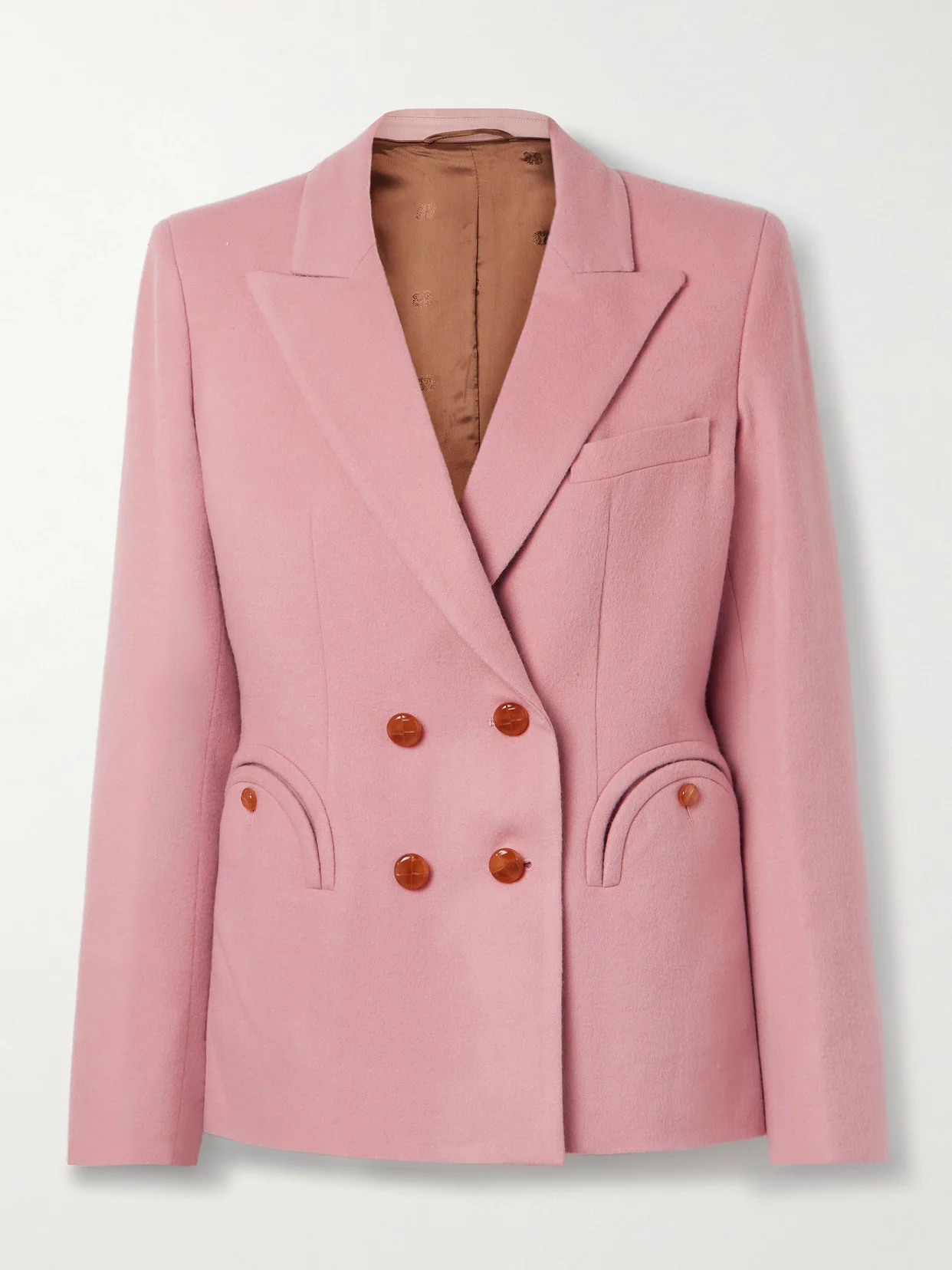 Charmer Double-breasted Wool And Cashmere-blend Felt Blazer - 1