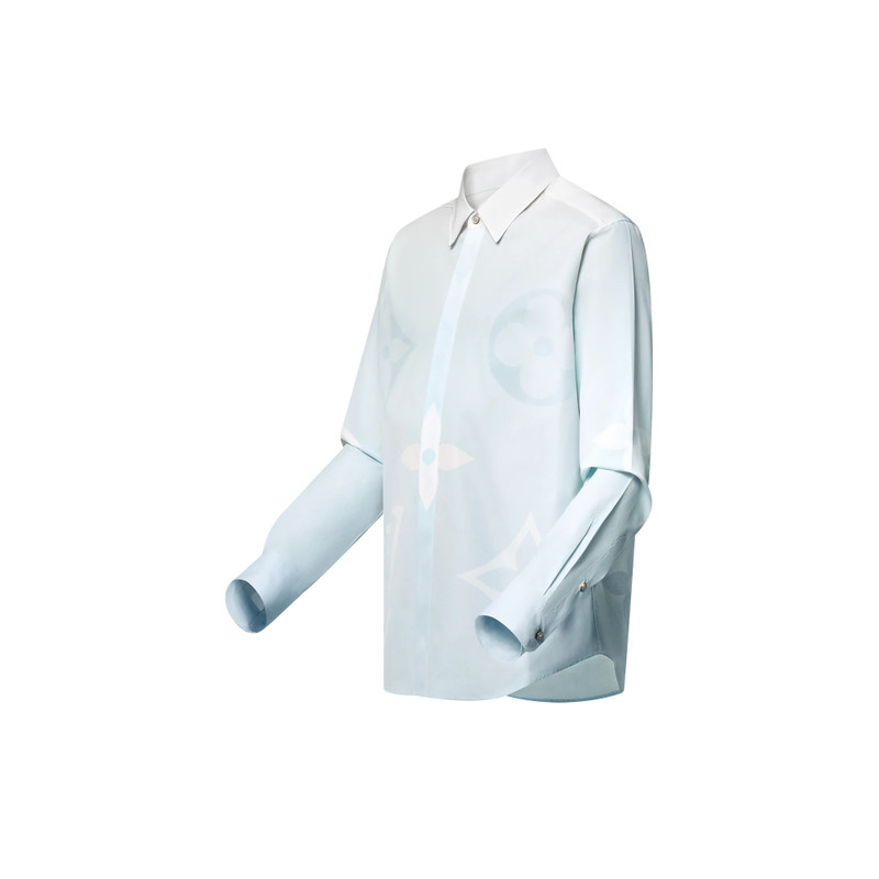 Louis Vuitton Monogram Printed Long-Sleeved Cotton Poplin Shirt outlook