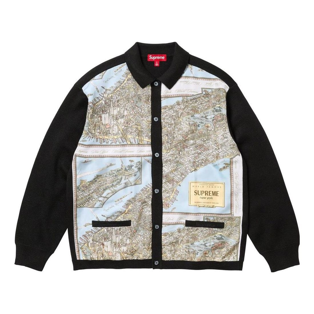 Supreme Silk Map Cardigan 'Multi-Color' SUP-FW23-021 - 1