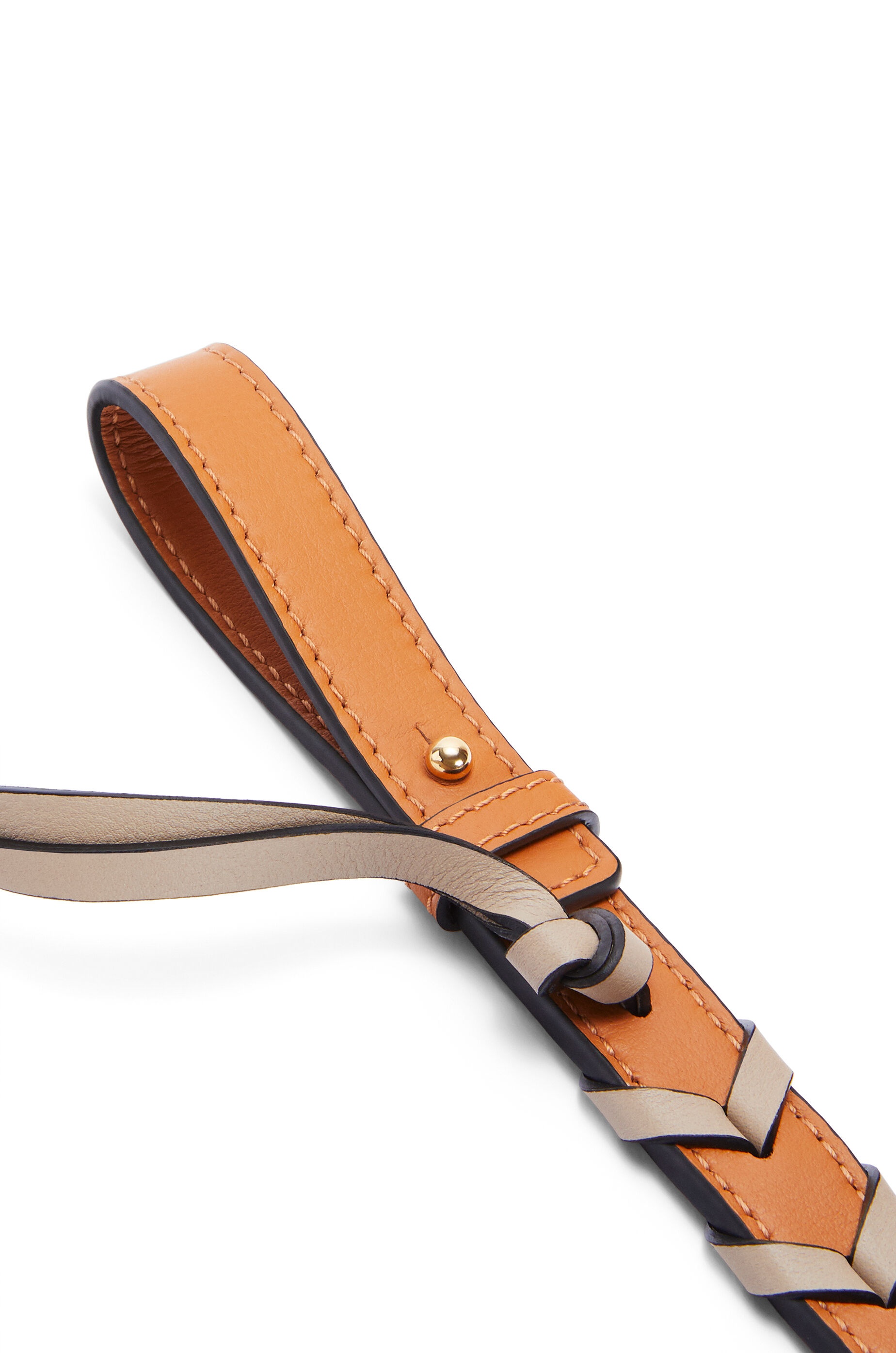 Short braided strap in classic calfskin - 3