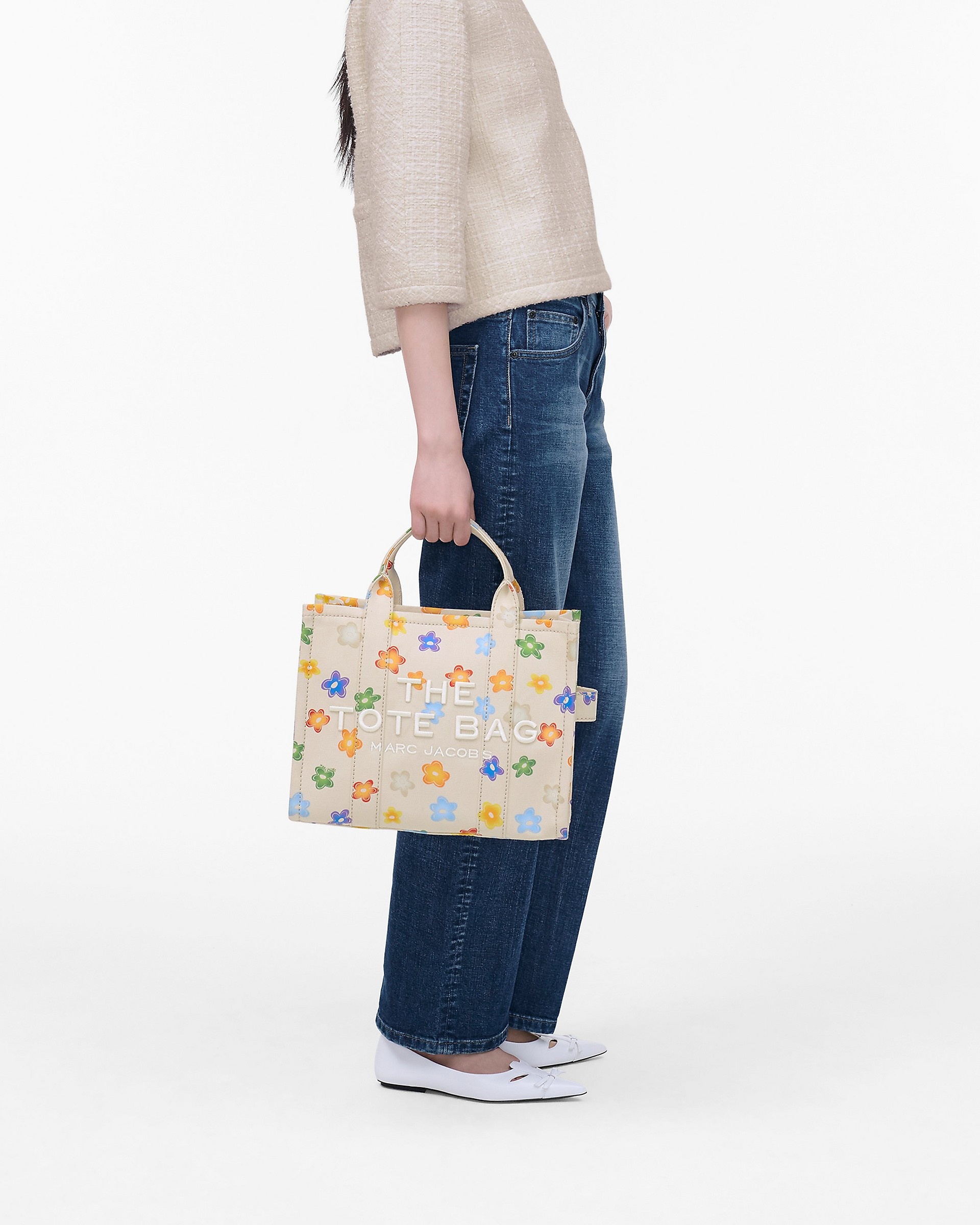 THE WILD DAISY CANVAS MEDIUM TOTE BAG - 9