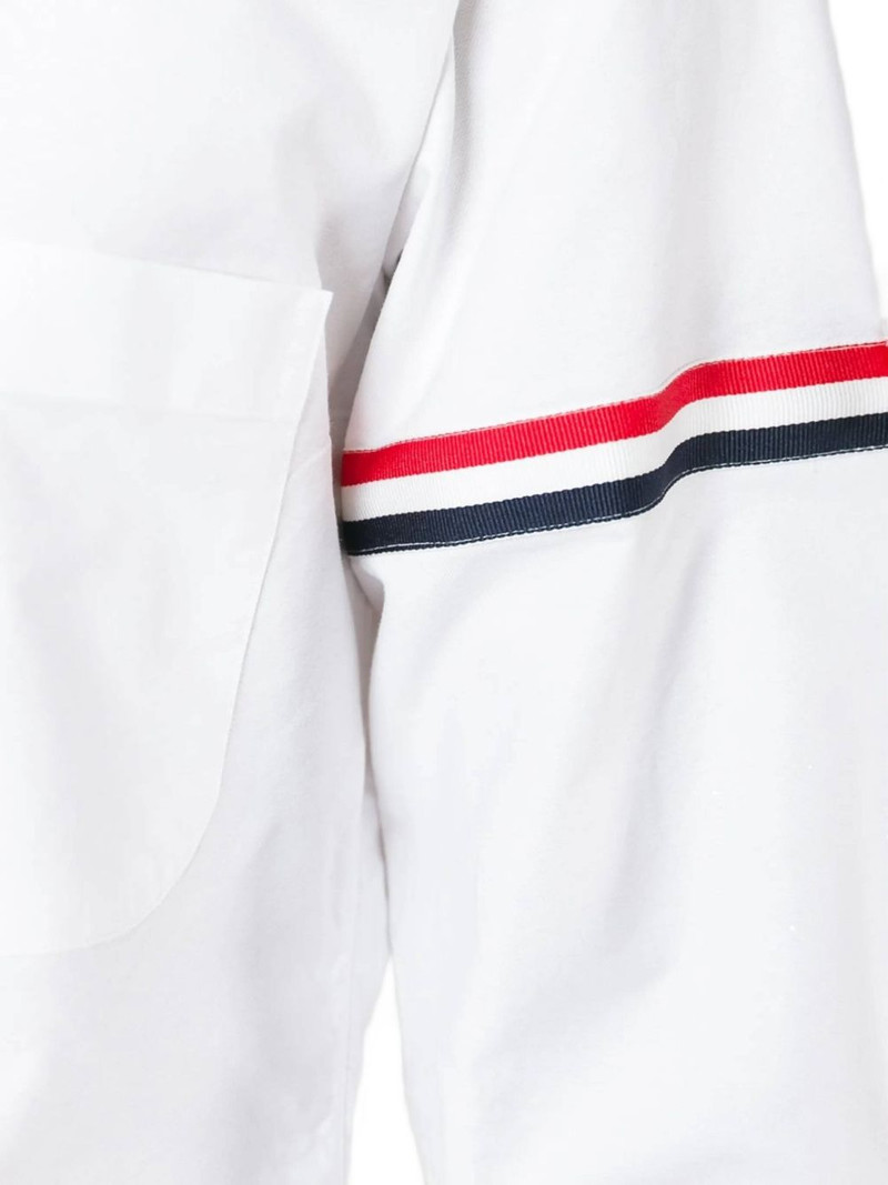 Thom Browne grosgrain-armband cotton shirt outlook