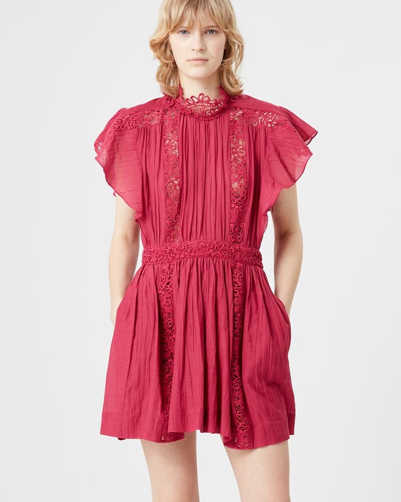 GISELE LACY COTTON MINI DRESS - 4