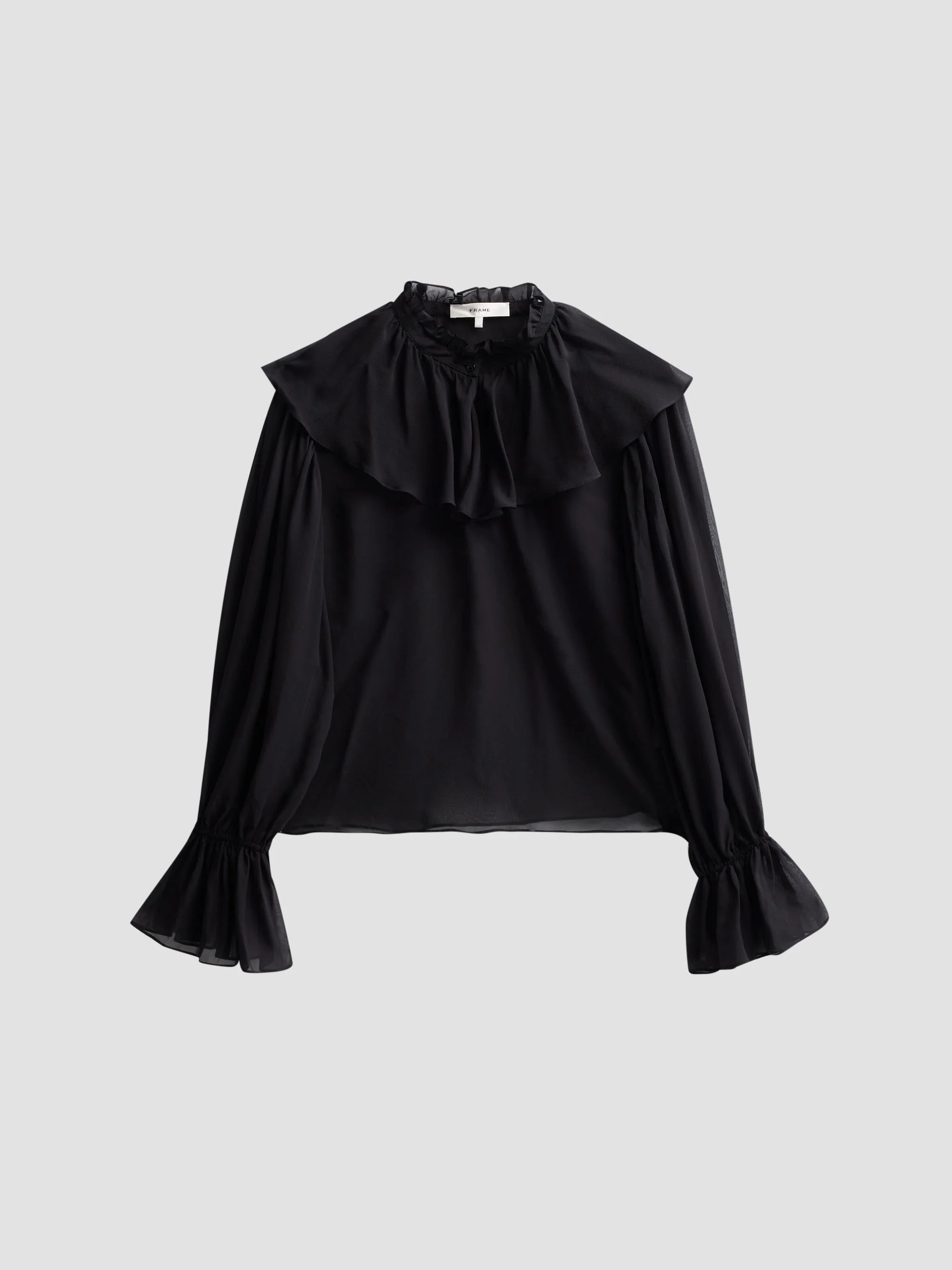 Women's The Soirée Silk Blouse - Black - 1